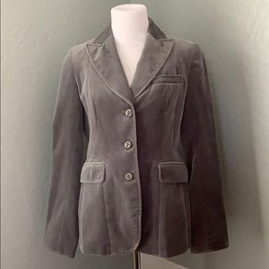 Banana Republic Gray Velvet Blazer